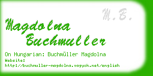 magdolna buchmuller business card