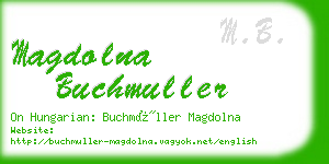 magdolna buchmuller business card